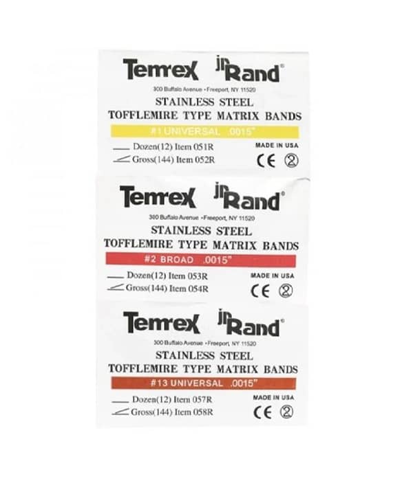 نوار ماتریکس تمرکس Temrex Sectional Matrix